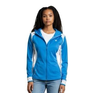 New Pearl Izumi long sleeve full zip hooded lightweight jacket. Size medium